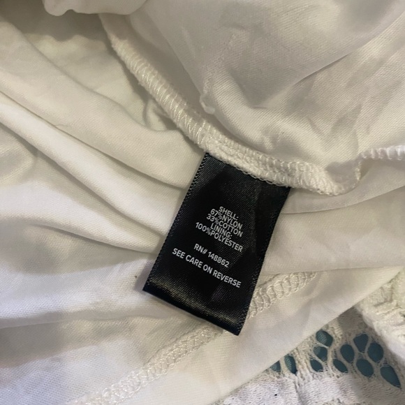 Torrid White Ruffled Blouse with Square Neckline - Picture 5 of 9